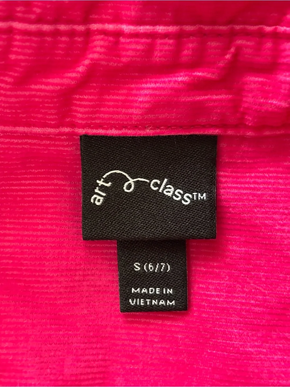 art class Hot Pink Button-Down Shirt